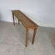 Fine console, side table or school table in wood with spindle legs 160 cm - Vintage retro