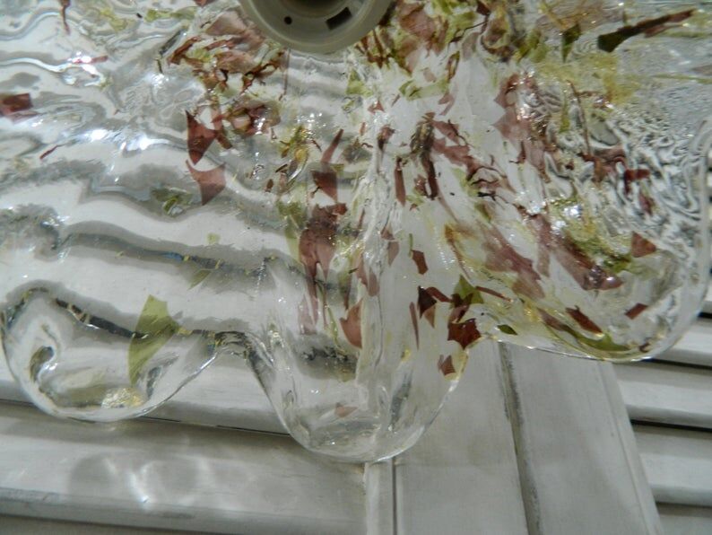 Glass suspension lamp