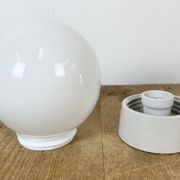 Vintage White Porcelain Ceiling Light, 1970s