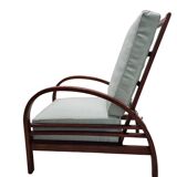 Art deco armchair with adjustable backrest, Halabala style