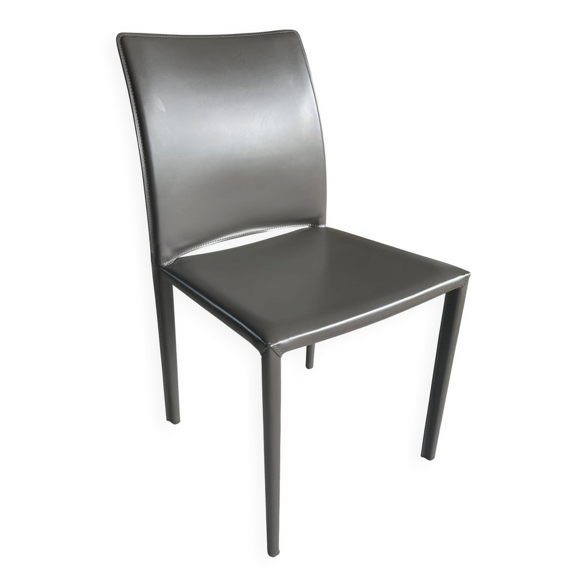8 chaises en cuir Kiris édition Gorini Divani