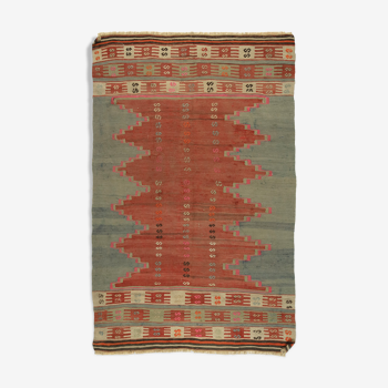 Anatolian handmade kilim rug 200 cm x 123 cm