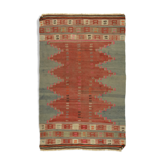 Anatolian handmade kilim rug 200 cm x 123 cm