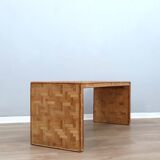 1970s minimalist bamboo & rattan bench by Vivai del Sud