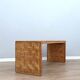 1970s minimalist bamboo & rattan bench by Vivai del Sud