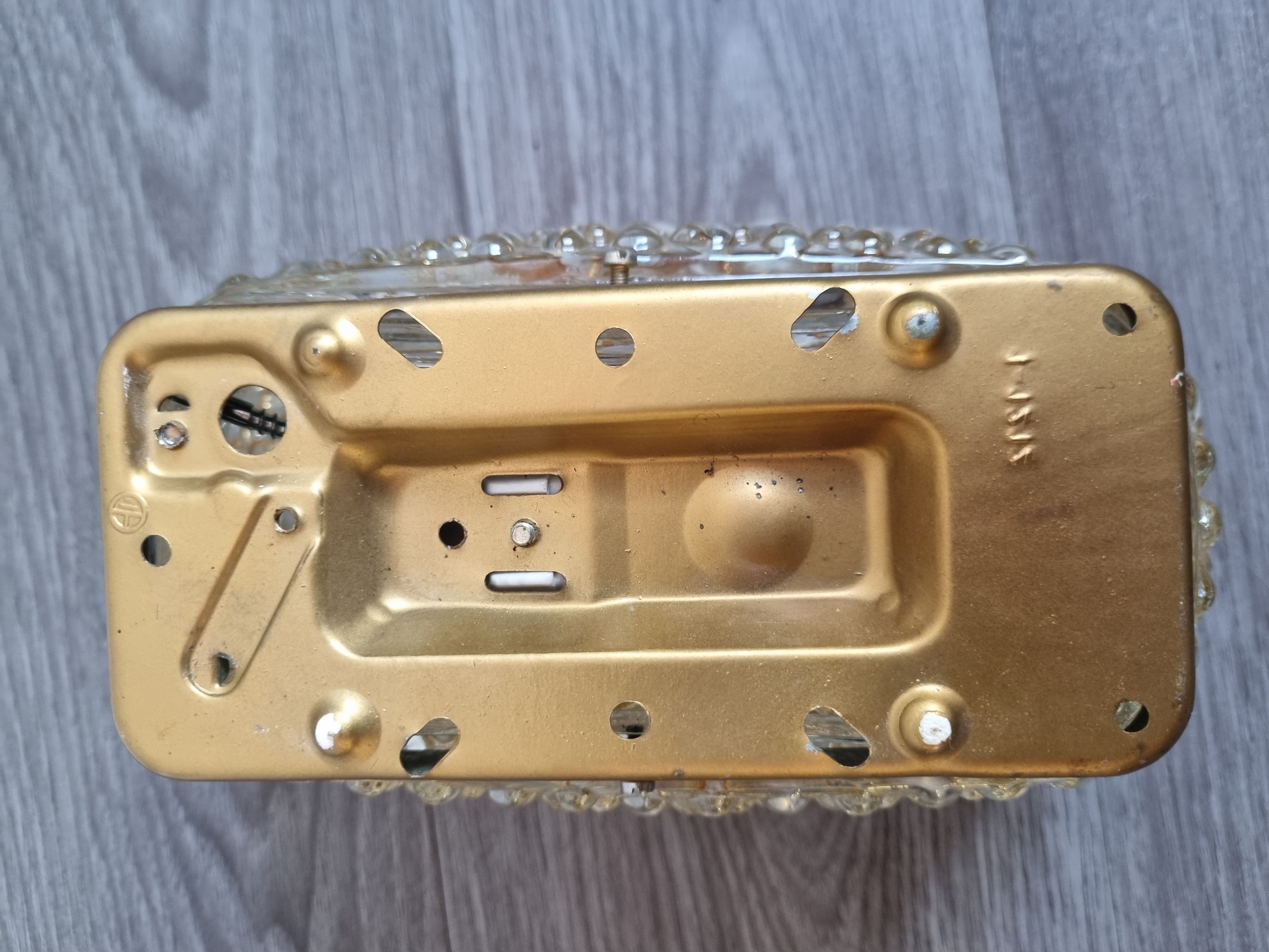 Glass ceiling lamp 60s