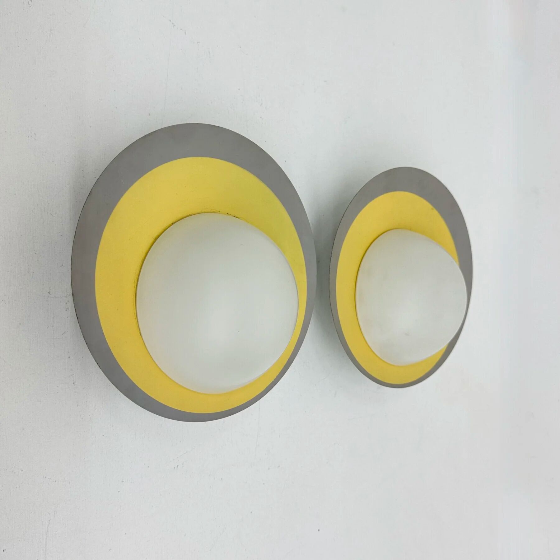 Pair of 2 Kaiser Leuchten wall lamps sconce, 1950s