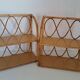 Set of bamboo wall shelves