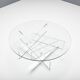Table basse graphique en lucite et verre, Italie 1970