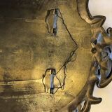 Mirror in gilded bronze and beveled glass 30x48cm