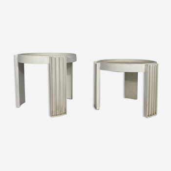 "Marema" set of two nesting tables by Gianfranco Frattini for Cassina