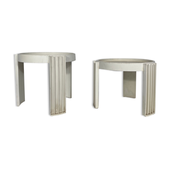 "Marema" set of two nesting tables by Gianfranco Frattini for Cassina