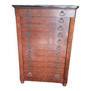 semainier en acajou ou