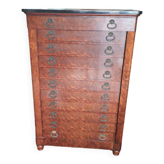 Mahogany weekly organizer or paper holder