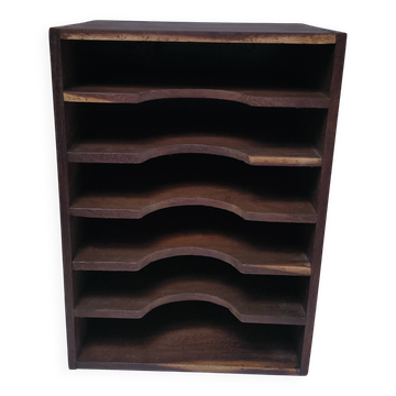 vintage patinated solid wood shelf