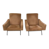 Paire de fauteuils  "galion" Gilbert Steiner , années 60