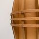 Mid-Century Wooden Cocoon Pendant Lamp