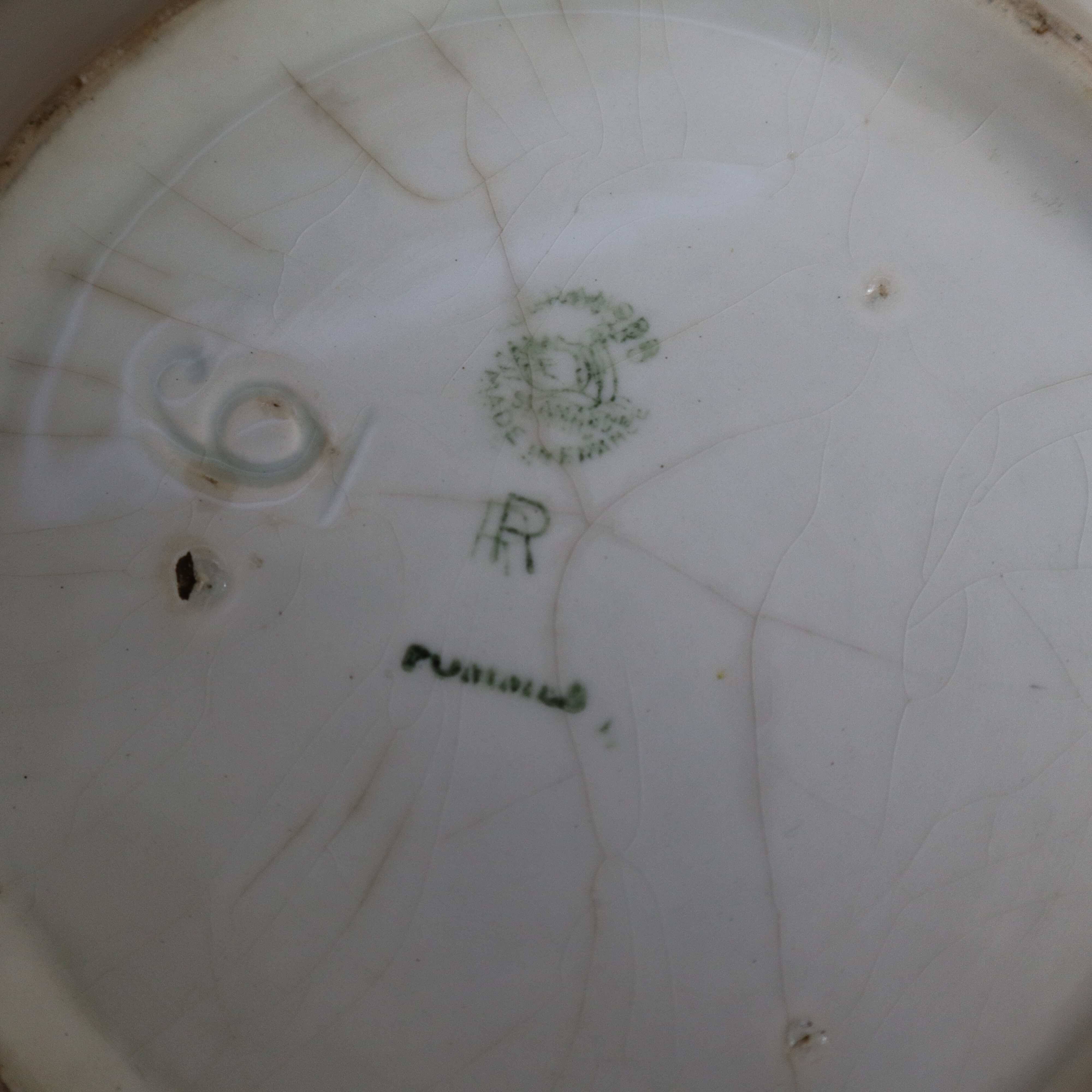 Antique salad bowl Terre de Fer Ceranord / Saint-Amand 1930