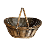 Brown wicker basket
