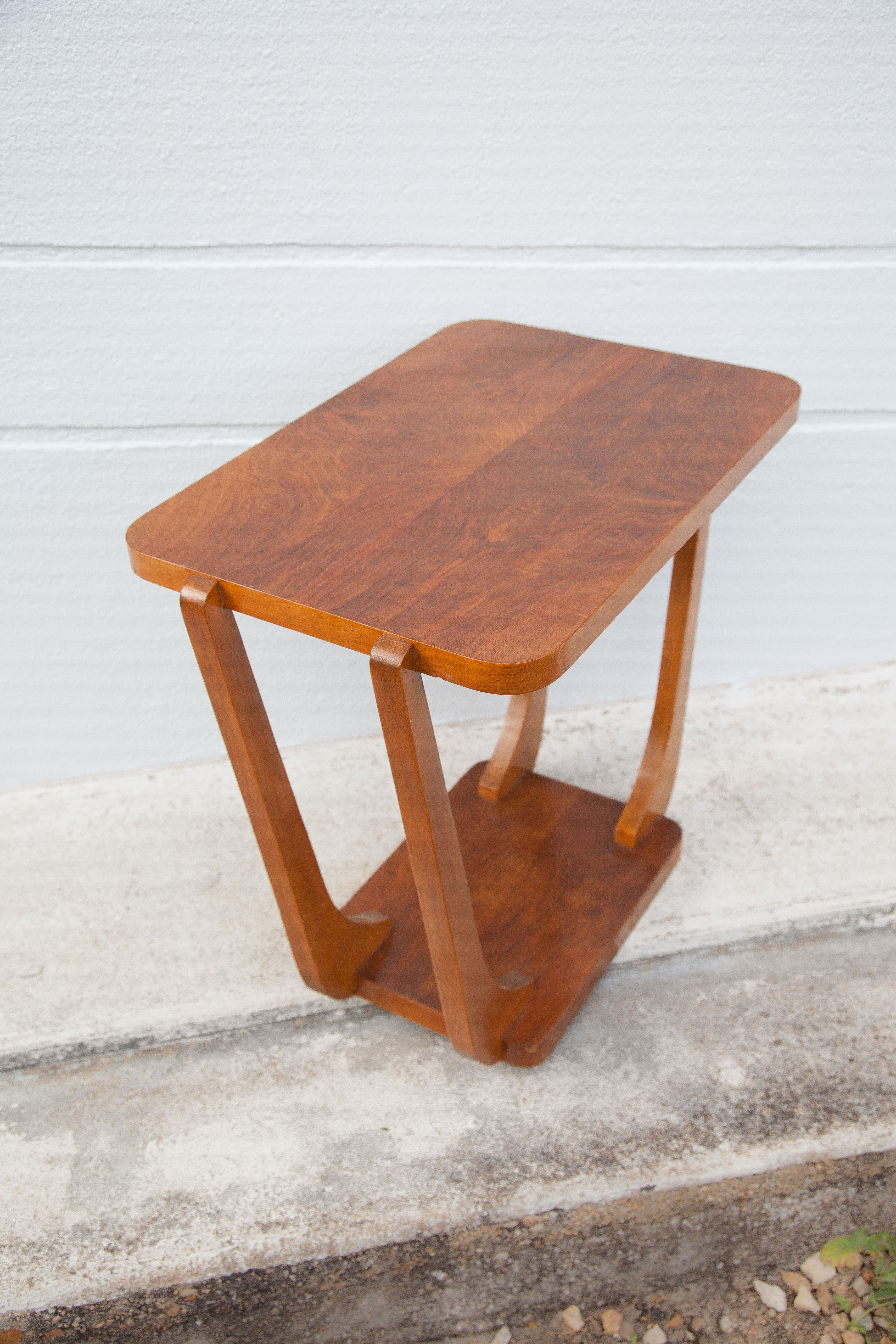 Vintage art deco wood table