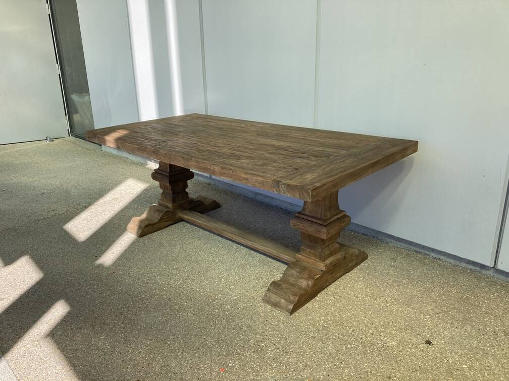 Old wooden monastery table - Spirito 220 by 100 cm