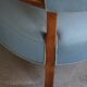 Modern Danish, curved oak chaise longue, attributed to Viggo Boesen, 1950s