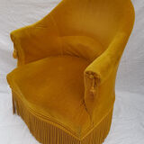 Velvet toad armchair