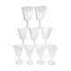 Set of 9 wine glasses