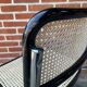 Ensemble de 4 chaises vintage modèle Cesca B32 en noir et chrome