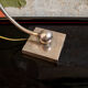 Nickel-plated metal table lamp Italia 70