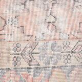 4x7 Pale Red & Beige Rustic Vintage Rug, 129x217Cm