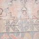 Tapis rustique vintage rouge pâle et beige 4x7, 129x217 cm