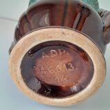 Vase vintage en céramique émaillée