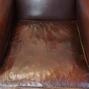 Set of 2 design armchairs made of sheepskin