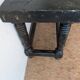 Console / old solid wood jeweler's workbench, turned legs