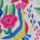 Large Mexican tapestry OTOMI TENANGO, colourful flowers and birds, 1970