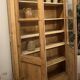 Antique Parisian wardrobe - raw solid wood: dresser bookshelf