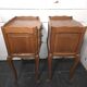 Pair of Louis XV style bedside tables in oak