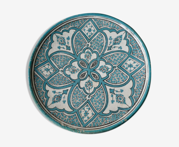 Safi Morocco Pottery Dish Selency, Safi Table Lamp Teal