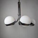 Stilnovo Chrome Space Chandelier Lamp from the 60s