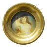 Miniature of a girl with a cherry basket