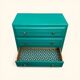 Art Deco emerald green chest of drawers