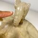 Hand carved alabaster elephant ashtray
