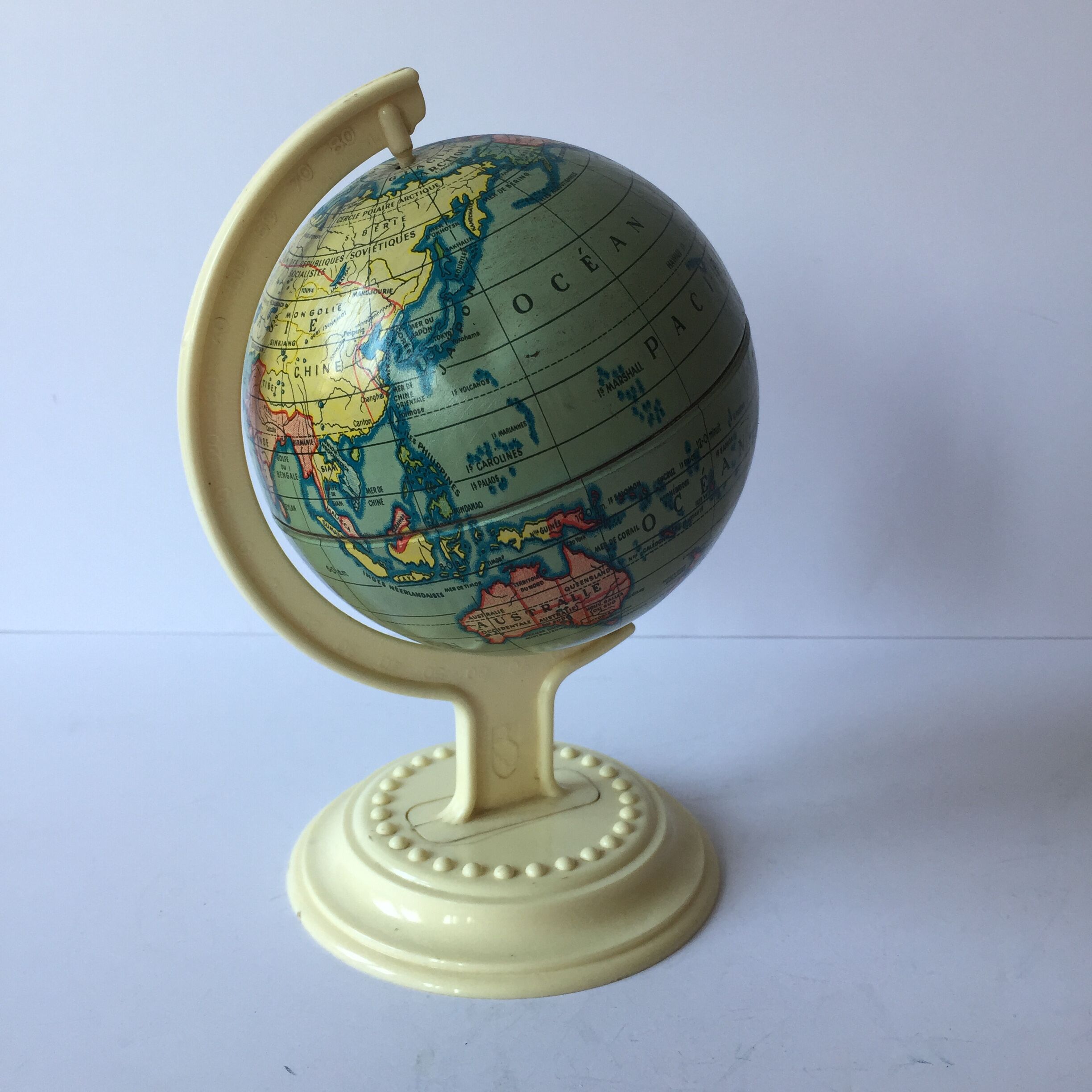 Vintage Earth Globe 1950