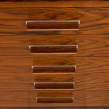 Rosewood drop front secretary desk by Axel Christensen, Odder, ACO Møbler, Denmark, 60s