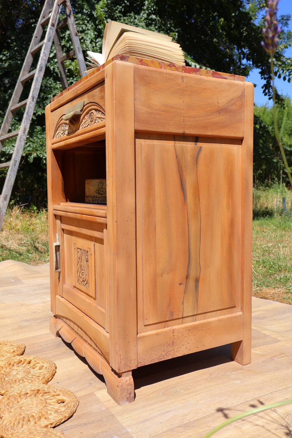 Art Deco bedside table/nightstand