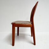 Set of 4 Niels Koefoed chairs cream, 1960s