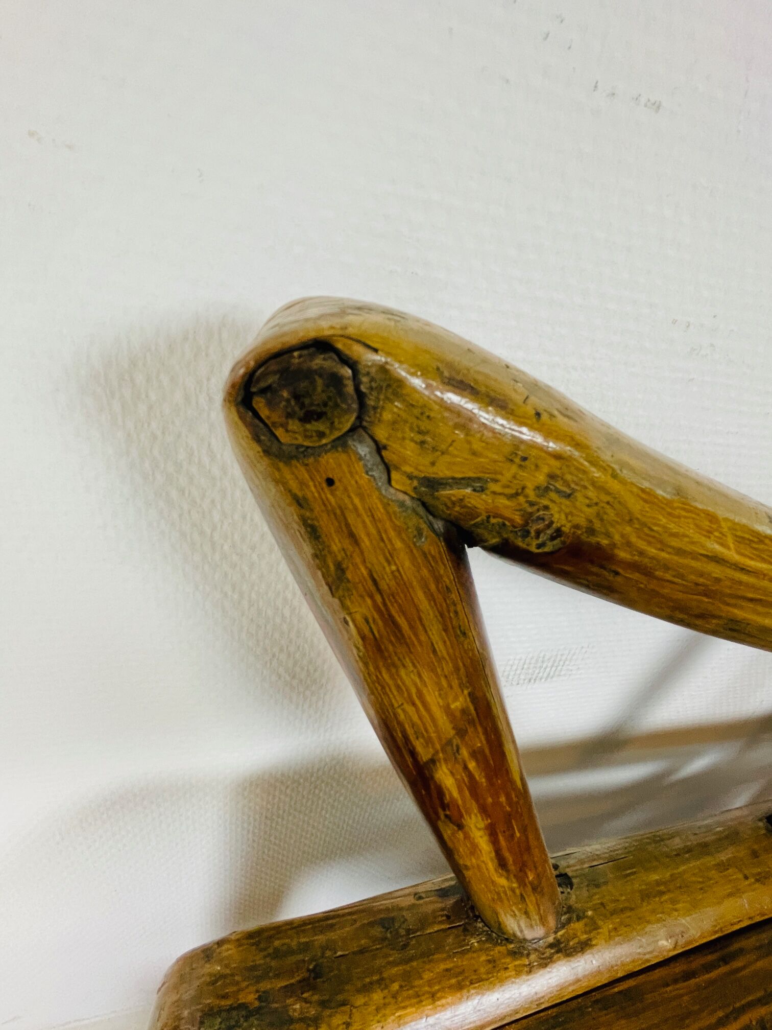 Antique chinese handcrafted bamboo lounge chair, 1900