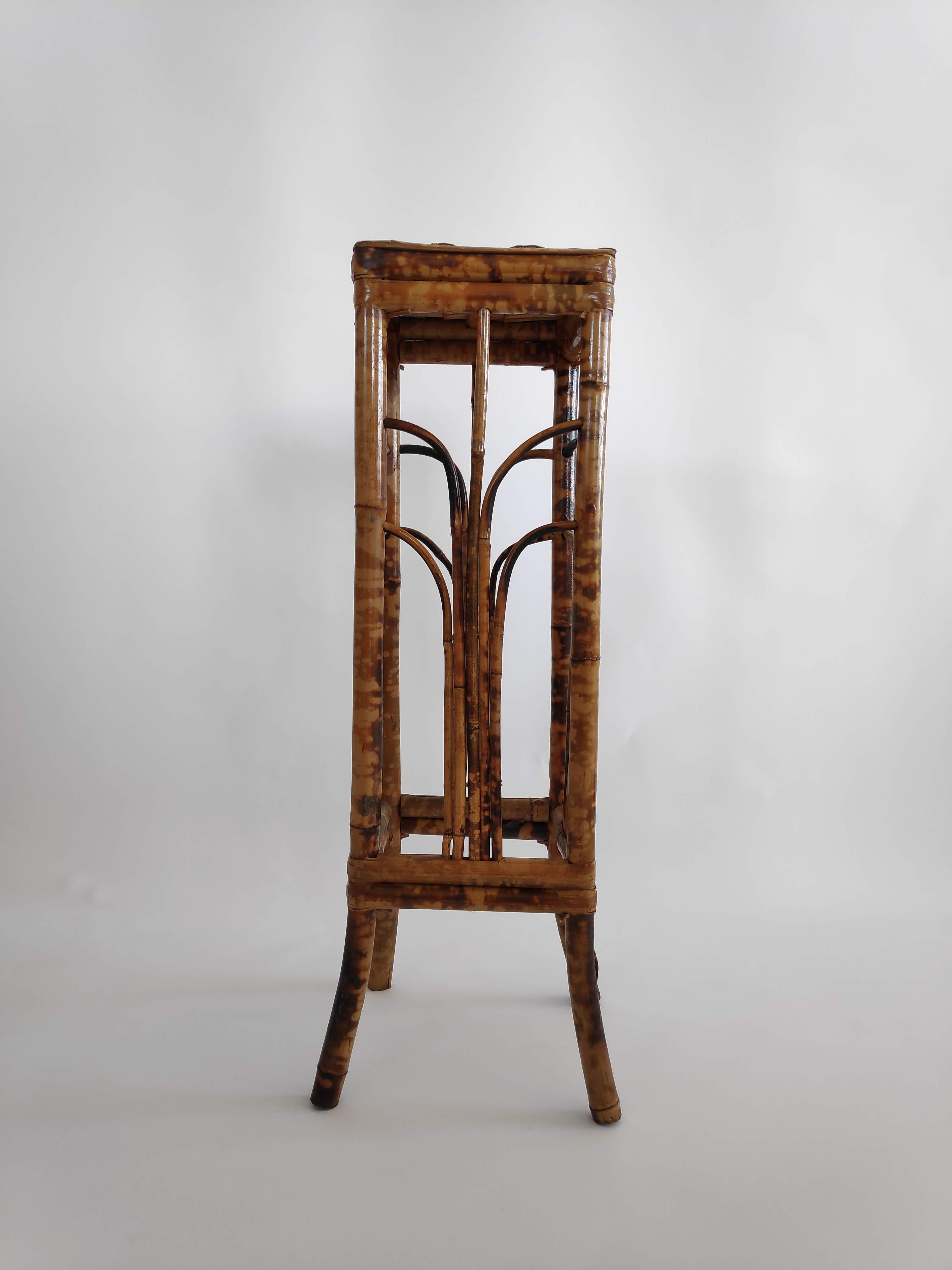 Bamboo plant holder from the years 60