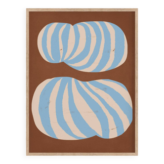 Abstract stripes giclee print, 50x70cm